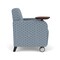 Lesro Siena Lounge Reception Guest Chair W/ Swivel Tablet, 27 in W 29.5 in L 32.5 in H SN1101 - alternate 3